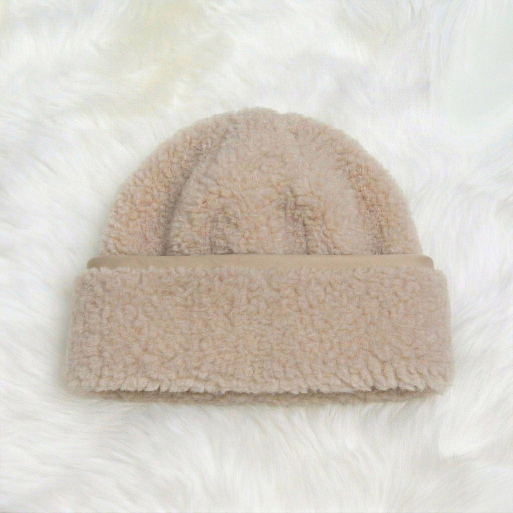 Unisex Natural Merino Wool Beanie: S/M