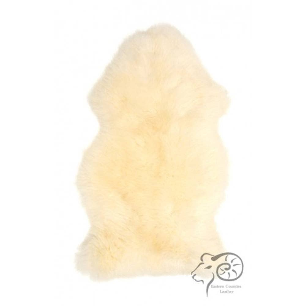 Natural Single Sheepskin Rugs British Skins S/M/L/XL  : Medium 90cm