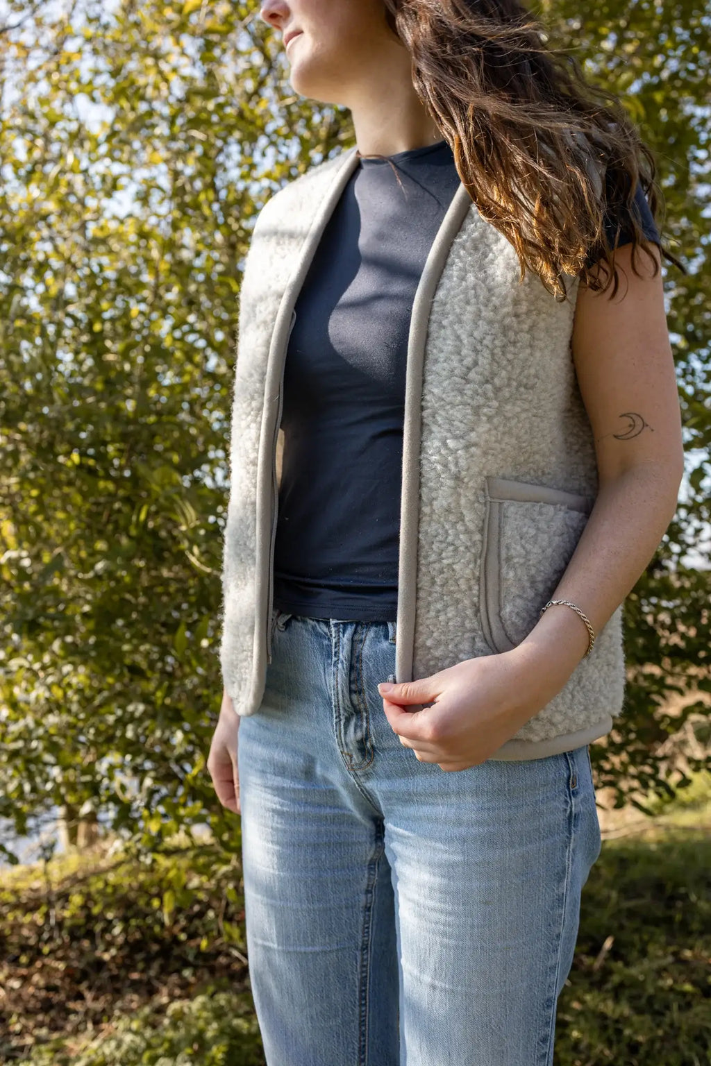 Taru 100% Pure Wool Bodywarmer Vest | 3 Styles | 6 Sizes: Camel / M