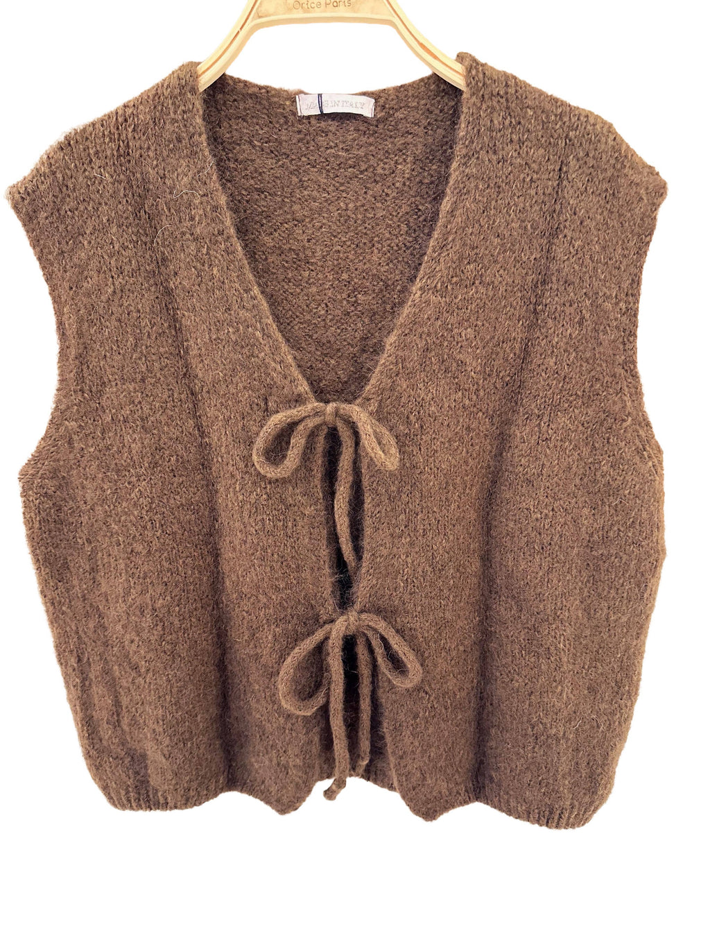 Sleeveless knit vest - Orice: Pink / One size