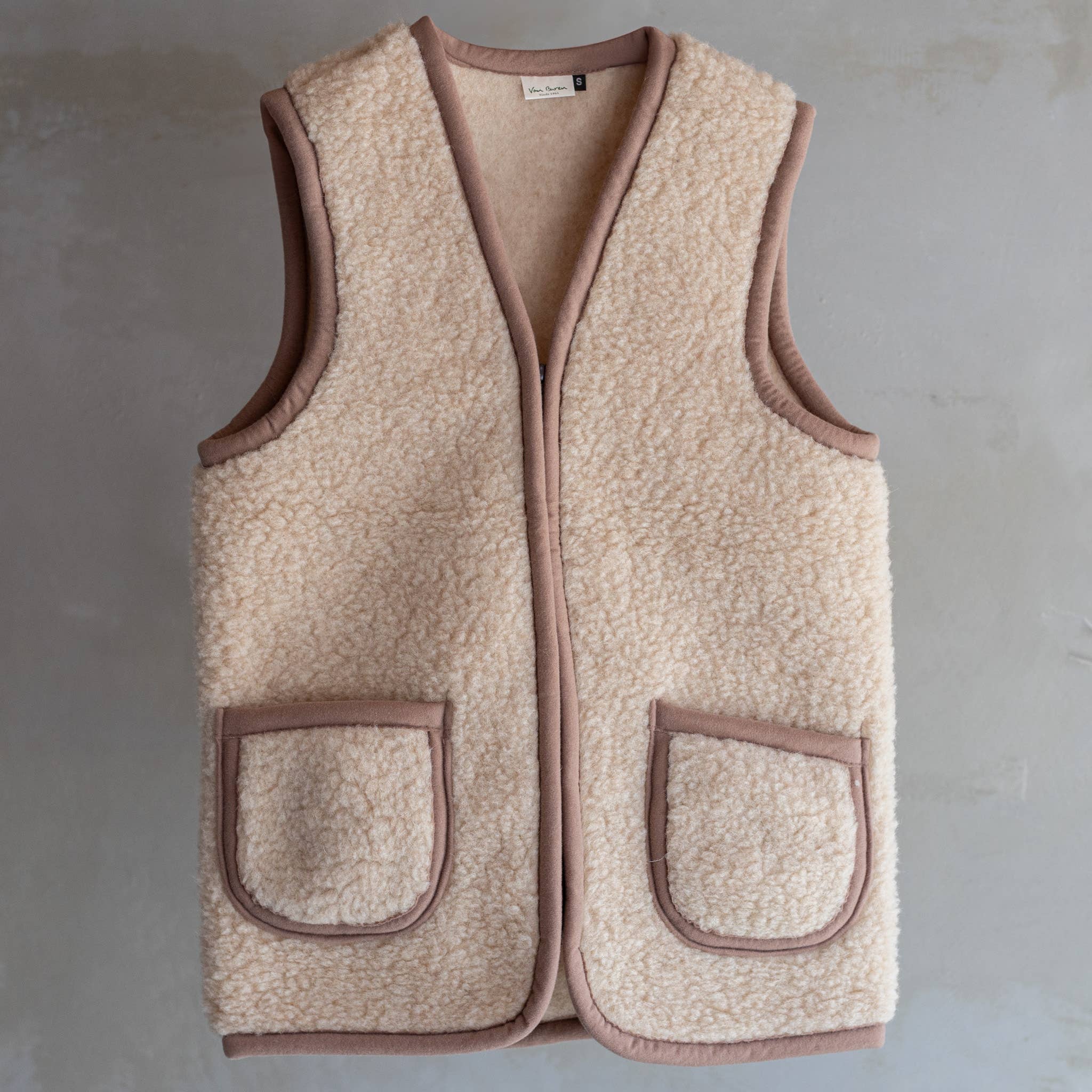 Taru 100% Pure Wool Bodywarmer Vest | 3 Styles | 6 Sizes: Camel / L