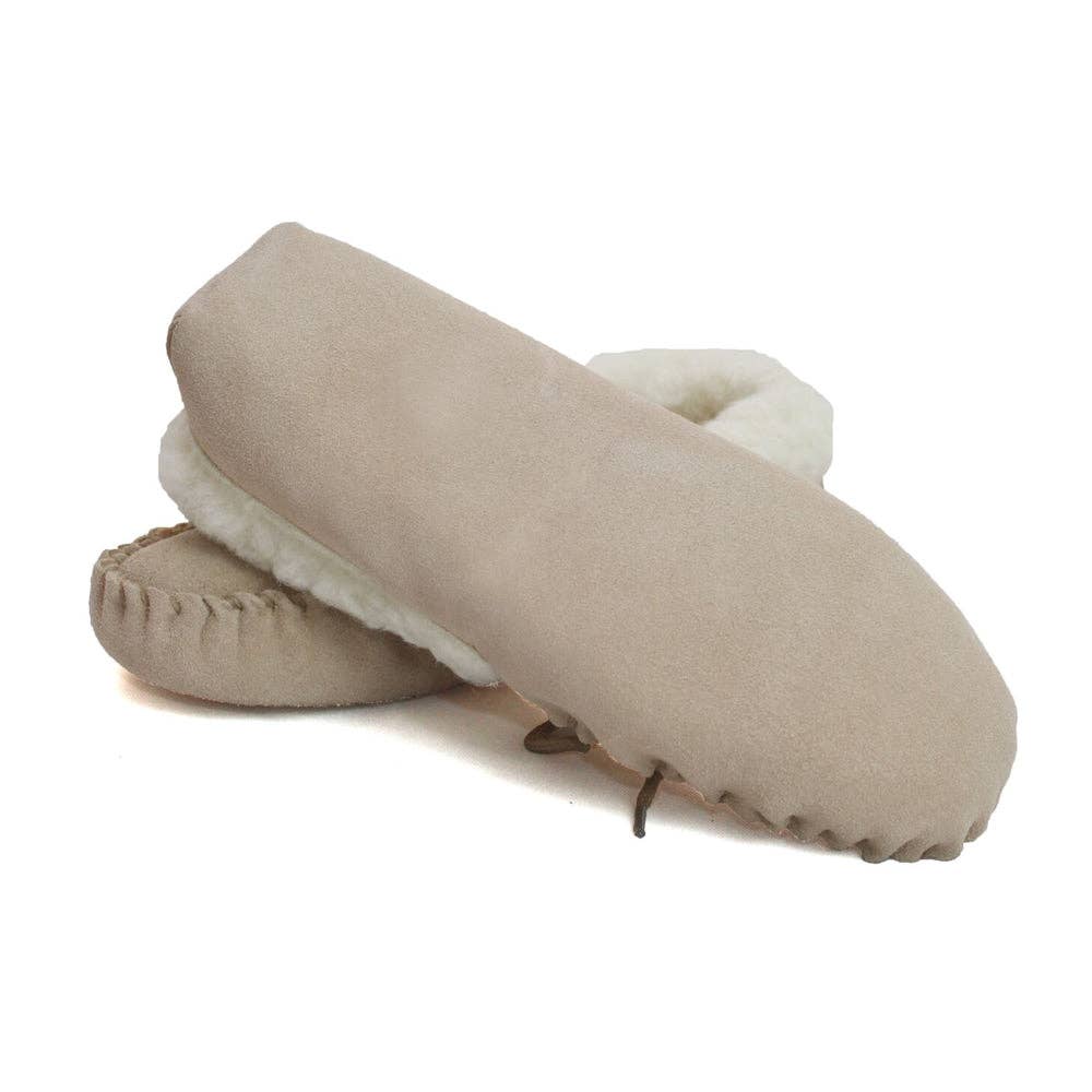 LWM1 Ladies Wool Lined Moccasin: Pink / 7