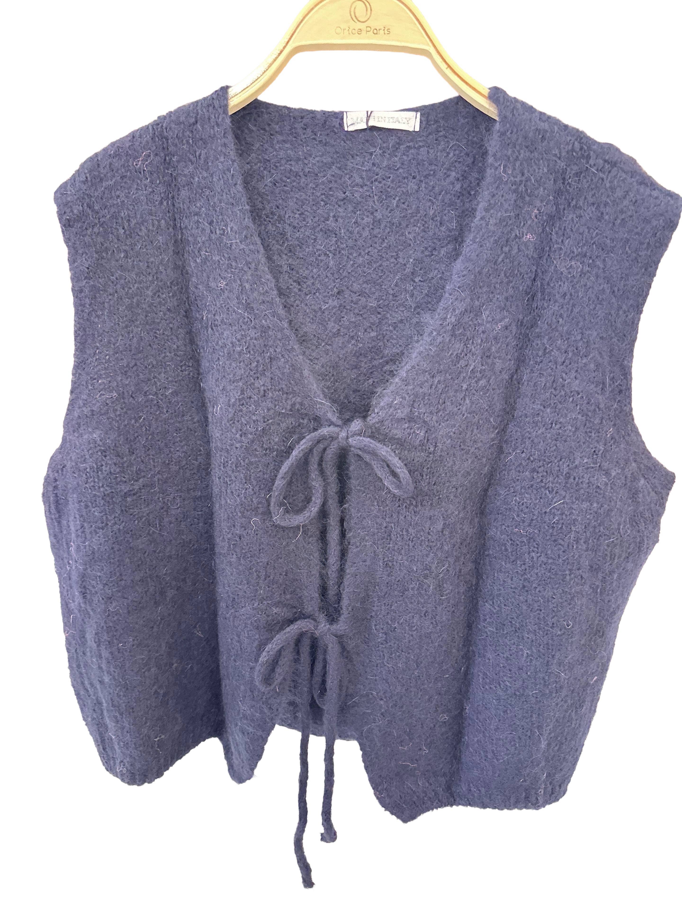 Sleeveless knit vest - Orice: Pink / One size