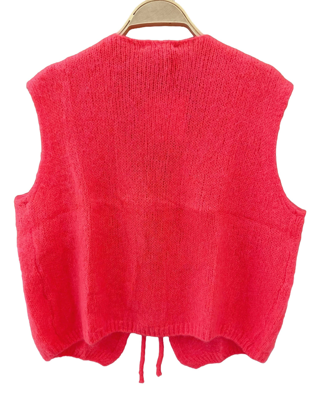 Sleeveless knit vest - Orice: Beige / One size