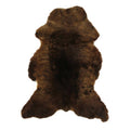 Natural Brown Rare Breed Single Sheepskin Rug: Medium