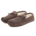 GWM1 Unisex Wool Lined Moccasin: Brown / 7