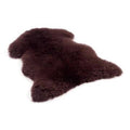 Coloured Single Sheepskin Rug With Backing Fabric: Brick / Large