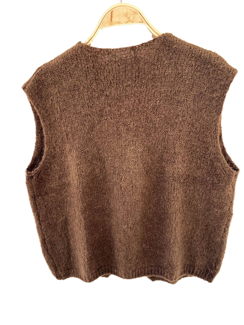 Sleeveless knit vest - Orice: Beige / One size