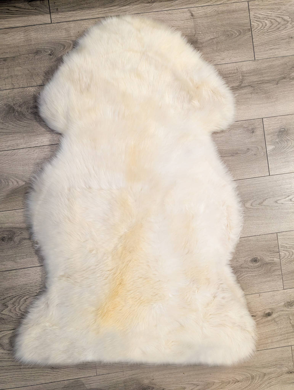 Natural Single Sheepskin Rugs British Skins S/M/L/XL  : Medium 90cm