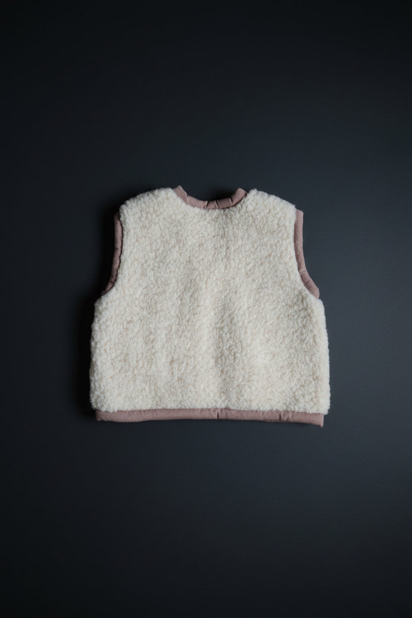 100% wool kids bodywarmer
