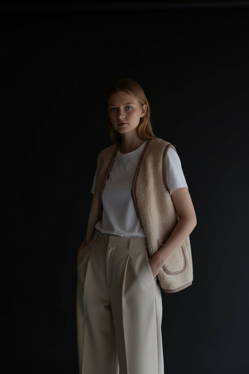 100% pure wool women bodywarmer