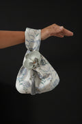 Japanese knot orchid icy blue bag